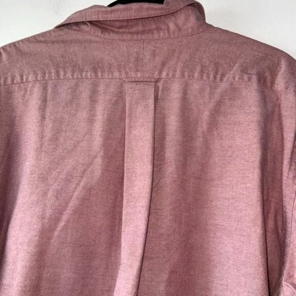 Lands End Mens Regular Fit Long-Sleeve Button-Down Shirt 16.5/33 Pink Cotton - Picture 6 of 7
